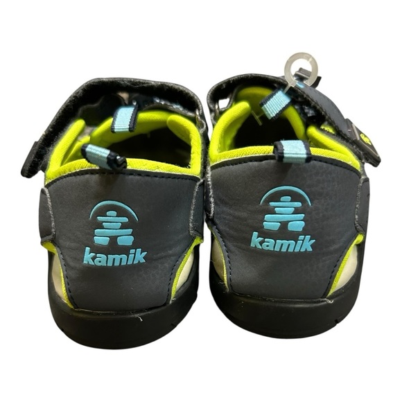 Kamik Kids' Gray and Green Outdoor Sandals size CLOSED-TOE SANDALS
CRAB size 3 - Picture 5 of 11